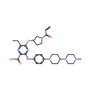 (R)-5-((1-Acryloylpyrrolidin-3-yl)oxy)-6-ethyl-3-((4-(4-(4-methylpiperazin-1-yl)piperidin-1-yl)phenyl)amino)pyrazine-2-carboxamide