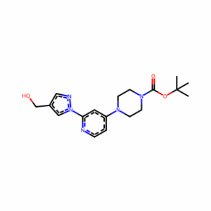 tert-butyl 4-(2-(4-(hydroxymethyl)-1H-pyrazol-1-yl)pyridin-4-yl)piperazine-1-carboxylate