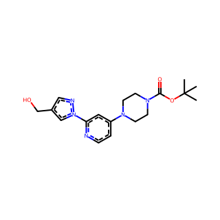 tert-butyl 4-(2-(4-(hydroxymethyl)-1H-pyrazol-1-yl)pyridin-4-yl)piperazine-1-carboxylate