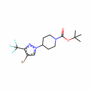 tert-butyl 4-(4-bromo-3-(trifluoromethyl)-1H-pyrazol-1-yl)piperidine-1-carboxylate