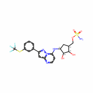 ((1R,2R,3S,4R)-2,3-Dihydroxy-4-((2-(3-((trifluoromethyl)thio)phenyl)pyrazolo[1,5-a]pyrimidin-7-yl)amino)cyclopentyl)methyl sulfamate
