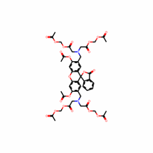 Tetrakis(acetoxymethyl) 2,2′,2″,2‴-(((3′,6′-diacetoxy-3-oxo-3H-spiro[isobenzofuran-1,9′-xanthene]-2′,7′-diyl)bis(methylene))bis(azanetriyl))tetraacetate