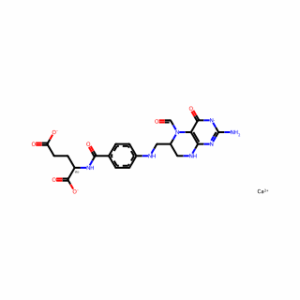 L-Glutamic acid, N-[4-[[(2-amino-5-formyl-1,4,5,6,7,8-hexahydro-4-oxo-6-pteridinyl)methyl]amino]benzoyl]-, calcium salt (1:1)