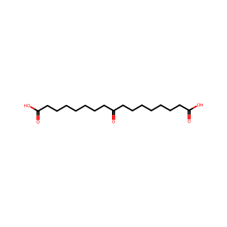 Heptadecanedioic acid, 9-oxo-