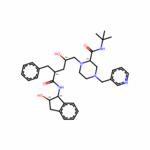 (2S)-1-[(2S,4R)-4-benzyl-2-hydroxy-4-{[(1S,2R)-2-hydroxy-2,3-dihydro-1H-inden-1-yl]carbamoyl}butyl]-N-tert-butyl-4-[(pyridin-3-yl)methyl]piperazine-2-carboxamide