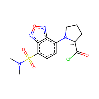 (R)-(+)-4-(N,N-Dimethylaminosulfonyl)-7-(2-Chloroformylpyrrolidin-1-yl)-2,1,3-Benzoxadiazole