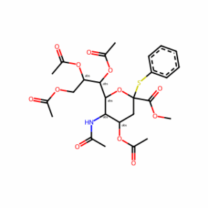 MEthyl (phenyl 5-acetamido-4,7,8,9-tetra-o-acetyl-3,5-dideoxy-2-thio-d-glycero-d-galacto-2-nonulopyranosid)onate
