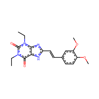 (E)-8-(3,4-Dimethoxystyryl)-1,3-diethyl-1H-purine-2,6(3H,7H)-dione