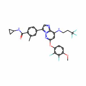 N-Cyclopropyl-4-(6-(2,3-difluoro-4-methoxyphenoxy)-8-((3,3,3-trifluoropropyl)amino)imidazo[1,2-b]pyridazin-3-yl)-2-methylbenzamide
