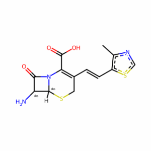 (6R,7R)-7-Amino-3-[(Z)-2-(4-methylthiazol-5-yl)ethenyl]-3-cephem-4-carboxylic Acid