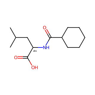 (Cyclohexanecarbonyl)-L-leucine