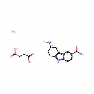 (R)-3-(Methylamino)-2,3,4,9-tetrahydro-1H-carbazole-6-carboxamide succinate hydrate