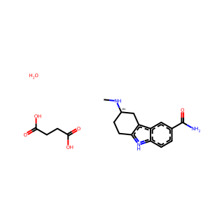 (R)-3-(Methylamino)-2,3,4,9-tetrahydro-1H-carbazole-6-carboxamide succinate hydrate