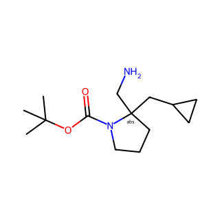 (R)-tert-Butyl 2-(aminomethyl)-2-(cyclopropylmethyl)pyrrolidine-1-carboxylate