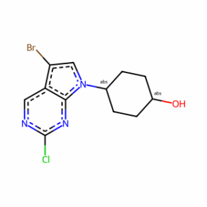 trans-4-(5-Bromo-2-chloro-7H-pyrrolo[2,3-d]pyrimidin-7-yl)cyclohexanol