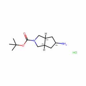 tert-Butyl rel-(3aR,5r,6aS)-5-amino-3,3a,4,5,6,6a-hexahydro-1H-cyclopenta[c]pyrrole-2-carboxylate hydrochloride