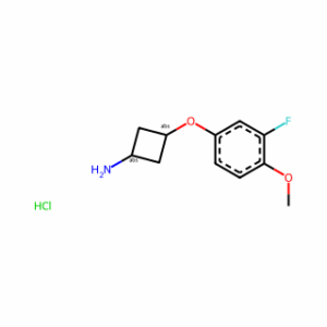 trans-3-(3-Fluoro-4-methoxyphenoxy)cyclobutanamine hydrochloride