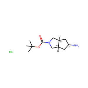 (3aR,5s,6aS)-tert-Butyl 5-aminohexahydrocyclopenta[c]pyrrole-2(1H)-carboxylate hydrochloride