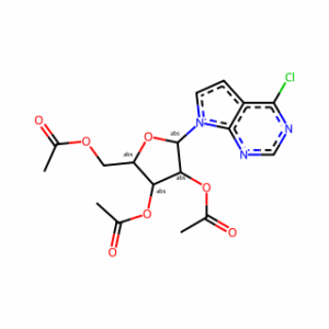 (2R,3R,4R,5R)-2-(Acetoxymethyl)-5-(4-chloro-7H-pyrrolo[2,3-d]pyrimidin-7-yl)tetrahydrofuran-3,4-diyl diacetate
