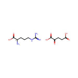 (S)-2-Amino-5-guanidinopentanoic acid compound with 2-oxopentanedioic acid (1:1)