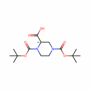 (R)-1,4-Bis(tert-butoxycarbonyl)piperazine-2-carboxylic acid