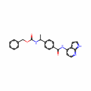 (R)-Benzyl (1-(4-((1H-pyrrolo[2,3-b]pyridin-4-yl)carbamoyl)phenyl)ethyl)carbamate