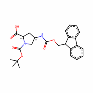 (2S,4S)-4-((((9H-fluoren-9-yl)methoxy)carbonyl)amino)-1-(tert-butoxycarbonyl)pyrrolidine-2-carboxylic acid