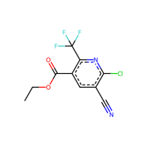 Ethyl 6-chloro-5-cyano-2-(trifluoromethyl)nicotinate