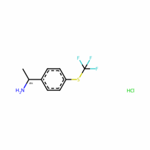 (R)-1-(4-((Trifluoromethyl)thio)phenyl)ethanamine hydrochloride