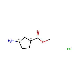 (1R,3S)-Methyl 3-aminocyclopentanecarboxylate hydrochloride