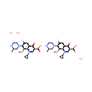 Gatifloxacin sesquihydrate