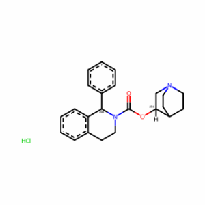 (3R)-1-azabicyclo[2.2.2]octan-3-yl (1S)-1-phenyl-1,2,3,4-tetrahydroisoquinoline-2-carboxylate hydrochloride