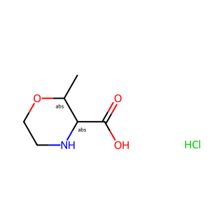 trans-2-Methylmorpholine-3-carboxylic acid hydrochloride