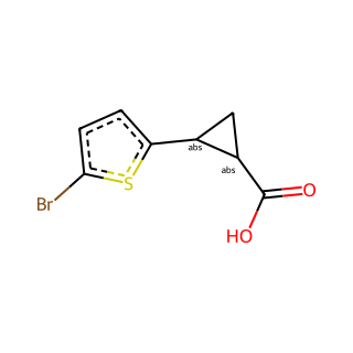 (1S,2S)-rel-2-(5-bromothiophen-2-yl)cyclopropane-1-carboxylic acid