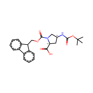 (2R,4R)-1-(((9H-Fluoren-9-yl)methoxy)carbonyl)-4-((tert-butoxycarbonyl)amino)pyrrolidine-2-carboxylic acid