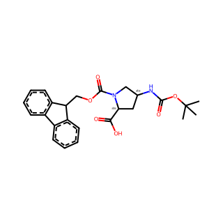 (2R,4S)-1-(((9H-Fluoren-9-yl)methoxy)carbonyl)-4-((tert-butoxycarbonyl)amino)pyrrolidine-2-carboxylic acid