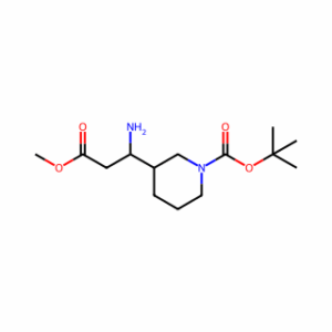 tert-Butyl 3-(1-amino-3-methoxy-3-oxopropyl)piperidine-1-carboxylate
