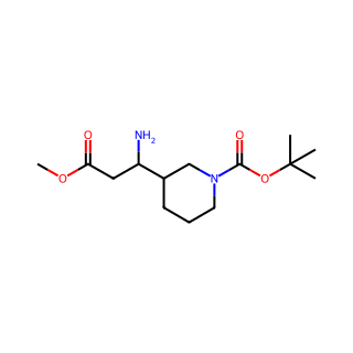 tert-Butyl 3-(1-amino-3-methoxy-3-oxopropyl)piperidine-1-carboxylate