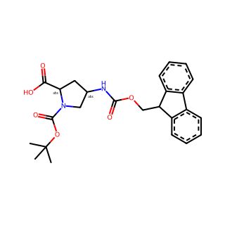 (2S,4R)-4-((((9H-Fluoren-9-yl)methoxy)carbonyl)amino)-1-(tert-butoxycarbonyl)pyrrolidine-2-carboxylic acid