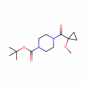 tert-butyl 4-(1-methoxycyclopropanecarbonyl)piperazine-1-carboxylate