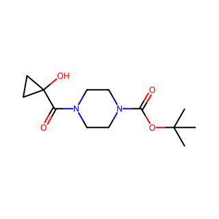 tert-butyl 4-(1-hydroxycyclopropanecarbonyl)piperazine-1-carboxylate
