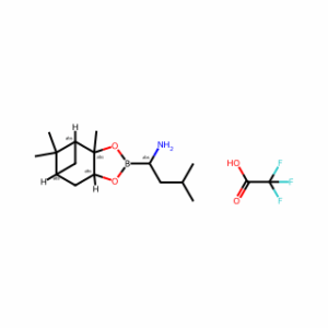 (aR,3aS,4S,6S,7aR)-Hexahydro-3a,8,8-trimethyl-alpha-(2-methylpropyl)-4,6-methano-1,3,2-benzodioxaborole-2-methanamine 2,2,2-trifluoroacetate