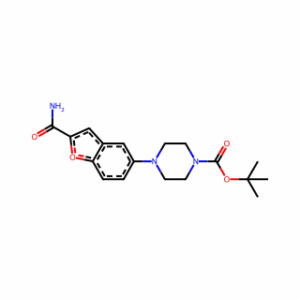 tert-Butyl 4-(2-carbamoylbenzofuran-5-yl)piperazine-1-carboxylate