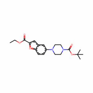 tert-Butyl 4-(2-(ethoxycarbonyl)benzofuran-5-yl)piperazine-1-carboxylate