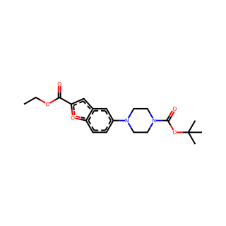 tert-Butyl 4-(2-(ethoxycarbonyl)benzofuran-5-yl)piperazine-1-carboxylate
