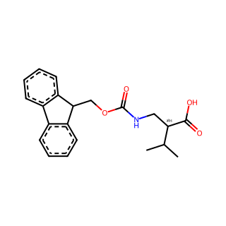 (S)-2-(((((9H-Fluoren-9-yl)methoxy)carbonyl)amino)methyl)-3-methylbutanoic acid