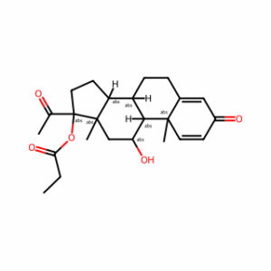 (8S,9S,10R,11S,13S,14S,17R)-17-Acetyl-11-hydroxy-10,13-dimethyl-3-oxo-6,7,8,9,10,11,12,13,14,15,16,17-dodecahydro-3H-cyclopenta[a]phenanthren-17-yl propionate