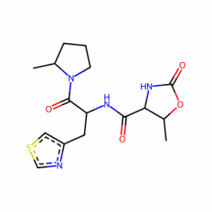 (4S,5S)-5-methyl-N-[(2S)-1-[(2R)-2-methylpyrrolidin-1-yl]-1-oxo-3-(1,3-thiazol-4-yl)propan-2-yl]-2-oxo-1,3-oxazolidine-4-carboxamide