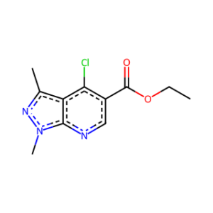 Ethyl 4-chloro-1,3-dimethyl-1H-pyrazolo[3,4-b]pyridine-5-carboxylate