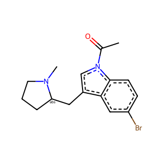 (R)-1-(5-Bromo-3-((1-methylpyrrolidin-2-yl)methyl)-1H-indol-1-yl)ethanone